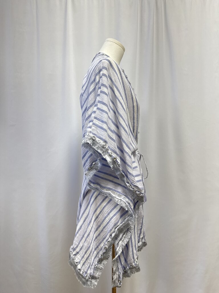 Ramy Brook Blue Striped Cover Up