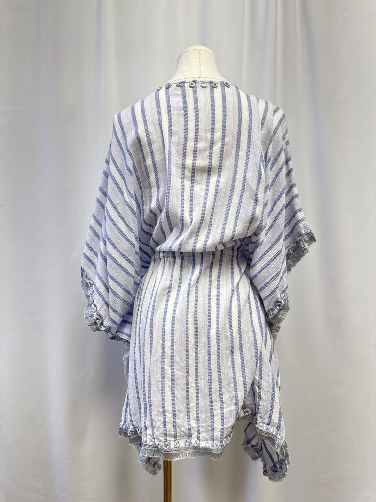 Ramy Brook Blue Striped Cover Up