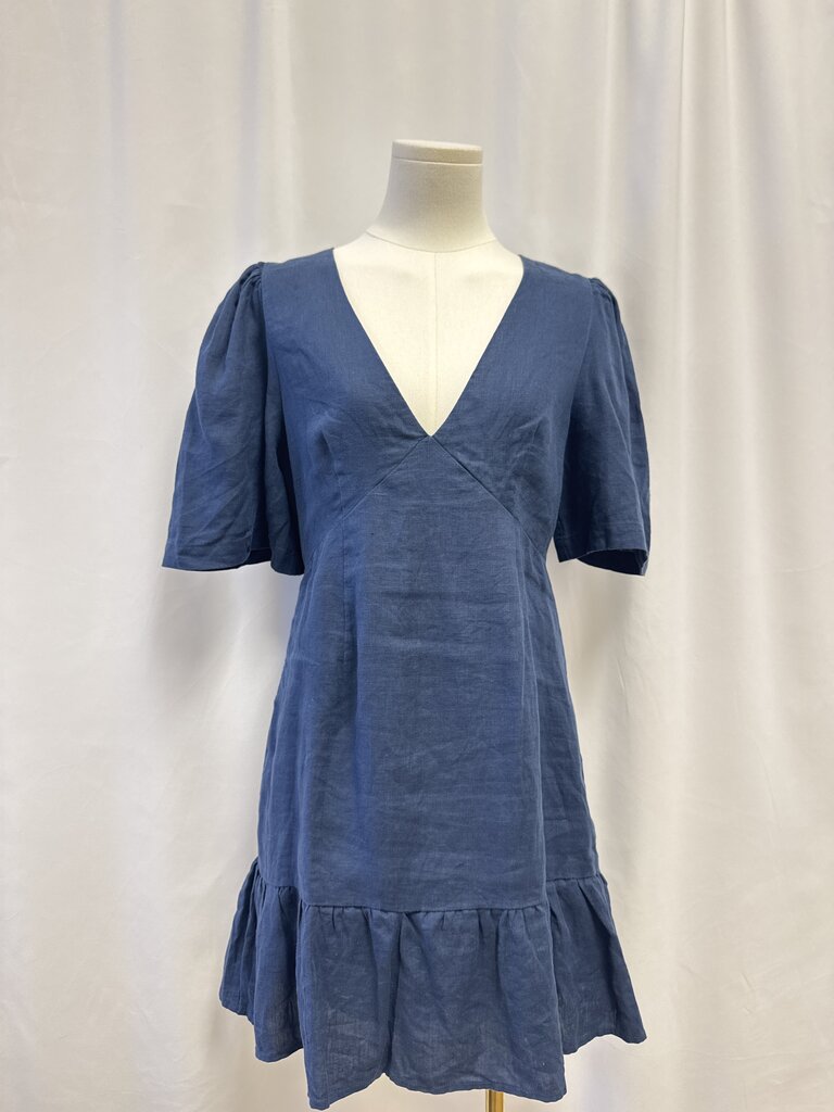 Rhode Blue Linen Dress