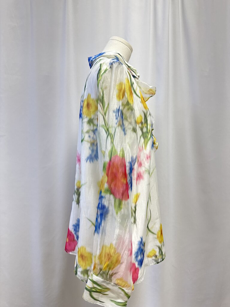 Karl Lagerfeld Floral Ruffle Blouse