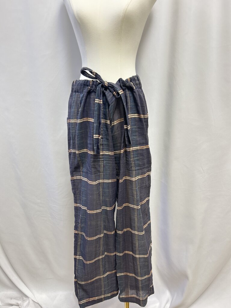 Isabel Marant Grey Plaid Pajama Pant