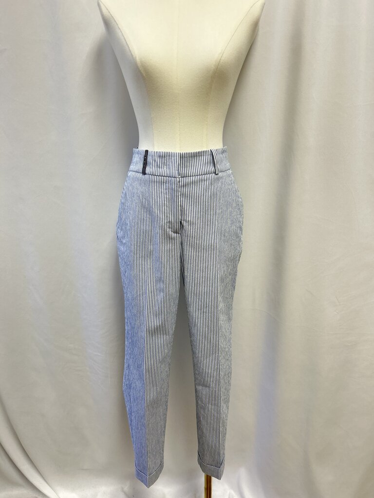 Peserico Blue Seersucker Pant