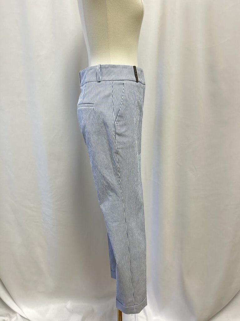 Peserico Blue Seersucker Pant