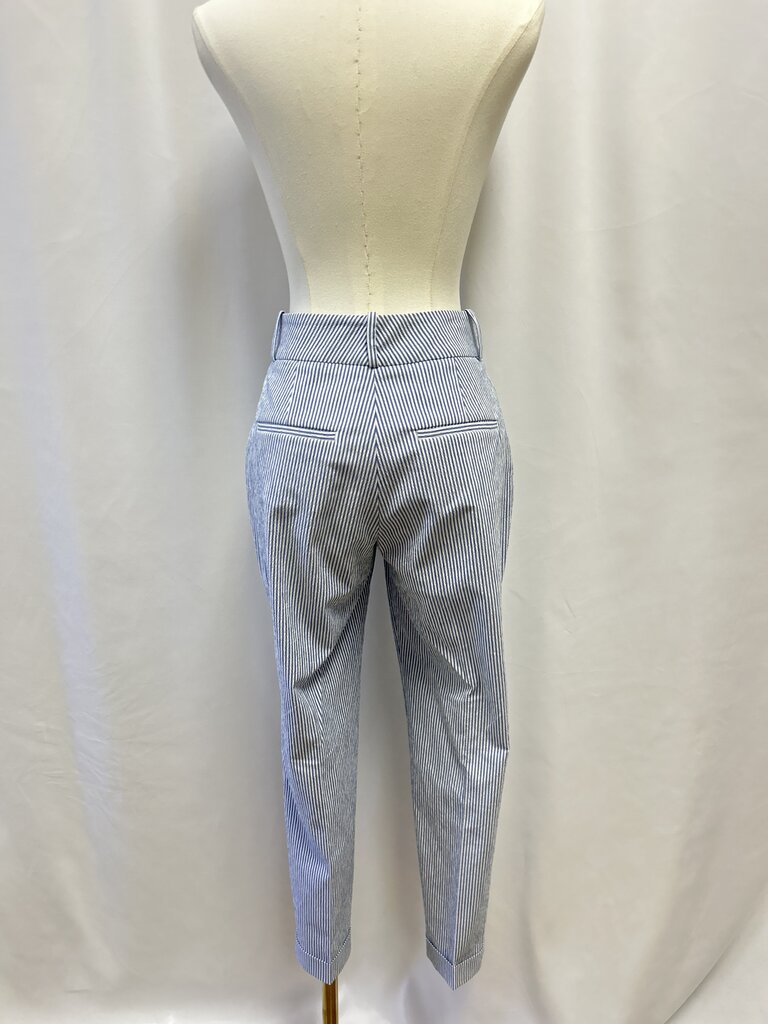 Peserico Blue Seersucker Pant