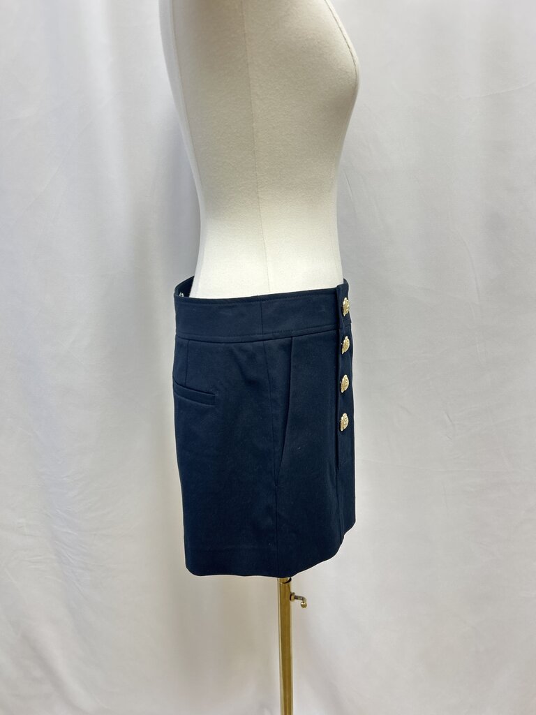 Derek Lam Navy Gold Button Shorts