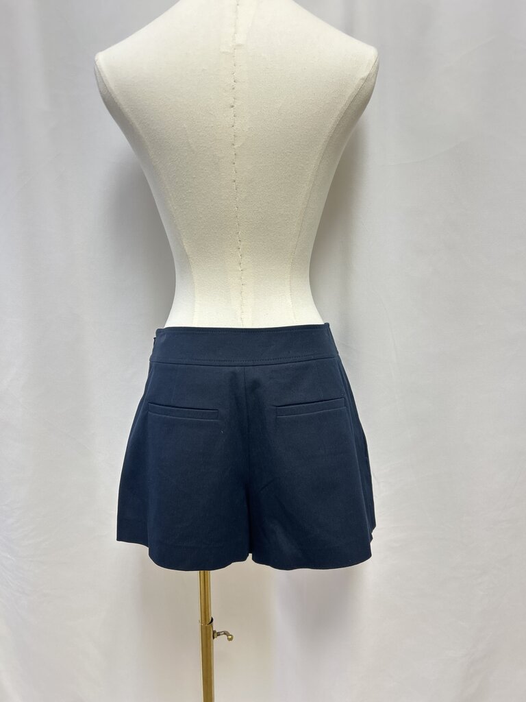 Derek Lam Navy Gold Button Shorts