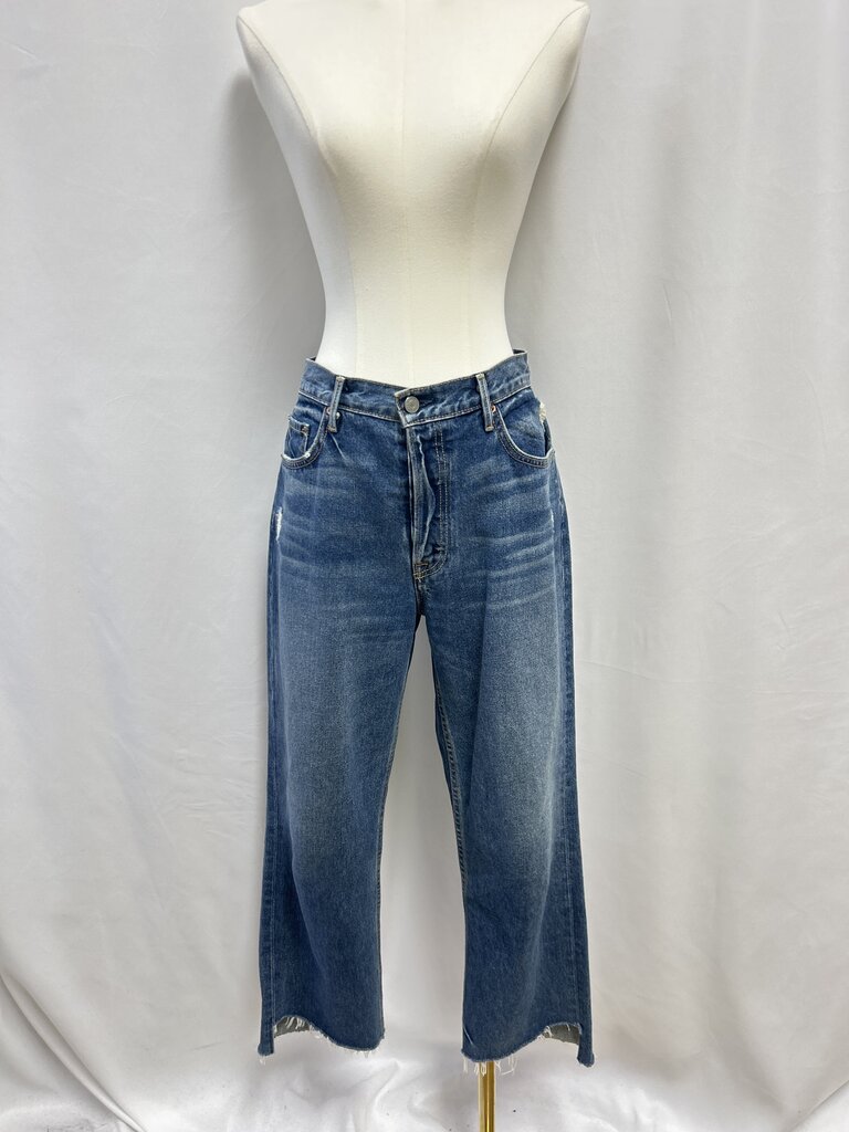 GRLFRND Blue Straight Leg Jean