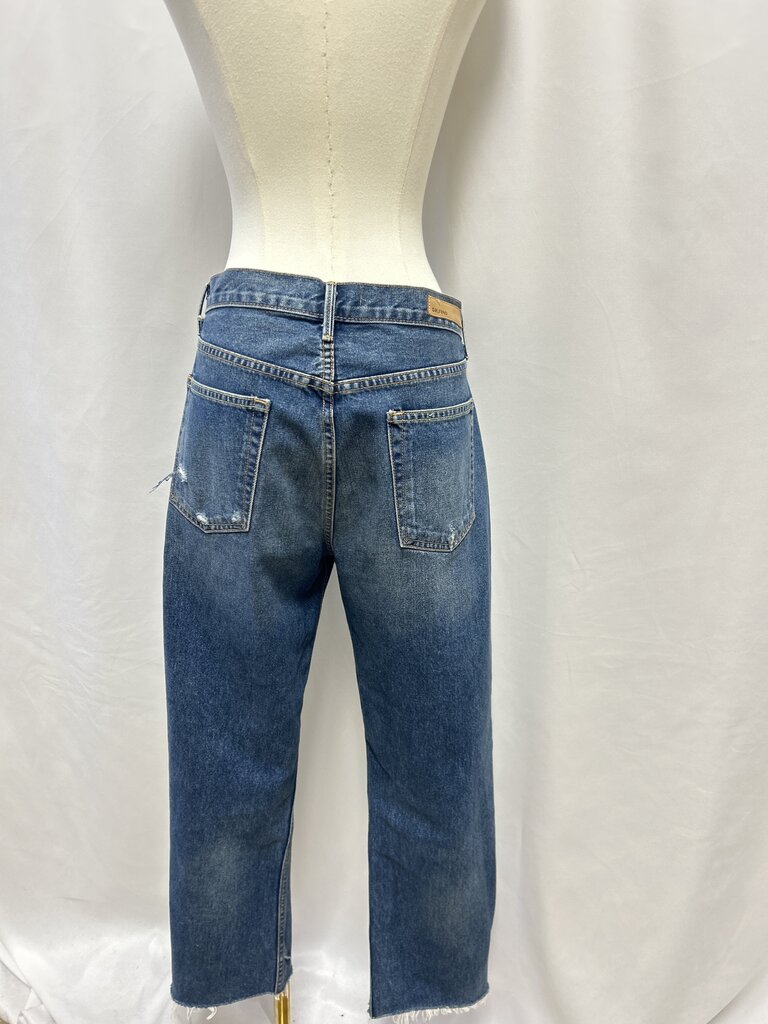 GRLFRND Blue Straight Leg Jean