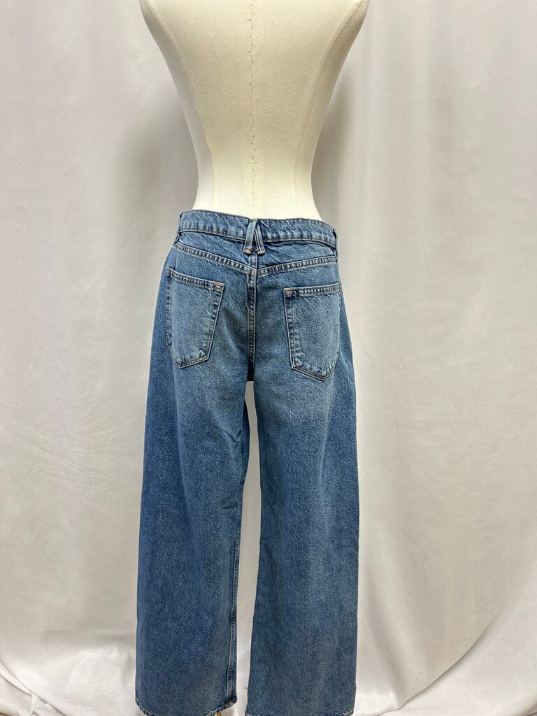 Good American Blue Straight Leg Jean
