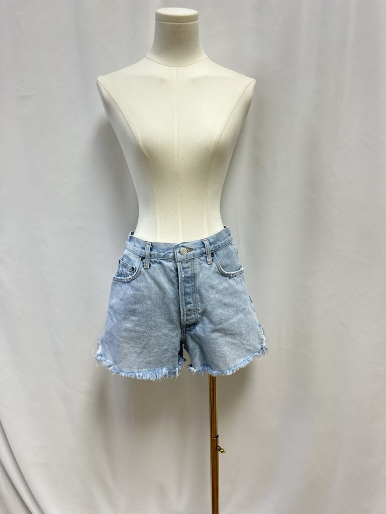 AGOLDE Blue Denim Shorts