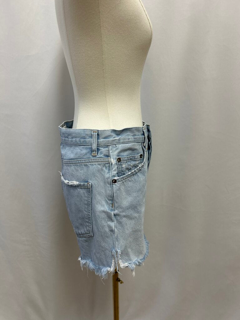 AGOLDE Blue Denim Shorts