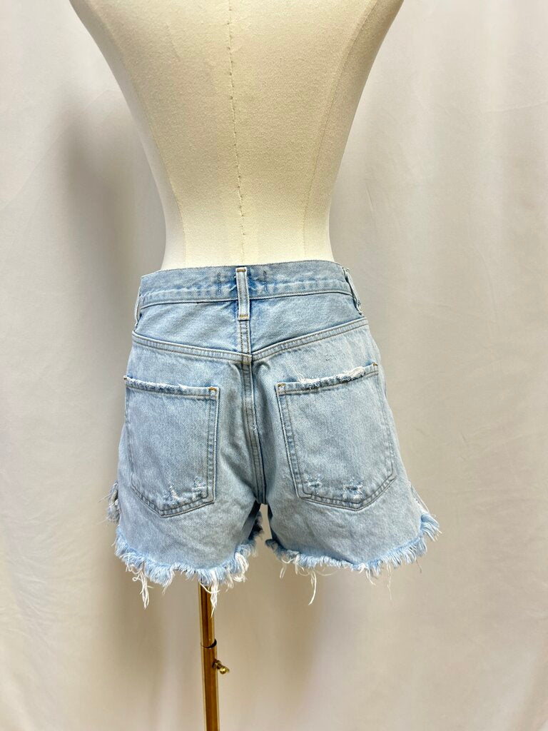 AGOLDE Blue Denim Shorts