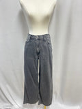 rag & bone Black Wide Straight Leg Jean