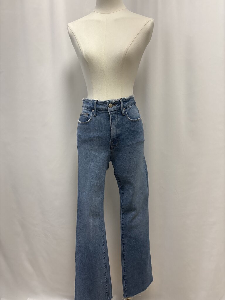 Good American Blue Straight Leg Jean