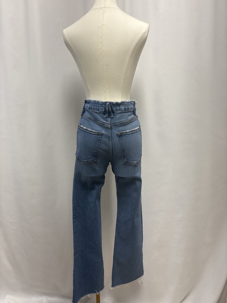 Good American Blue Straight Leg Jean
