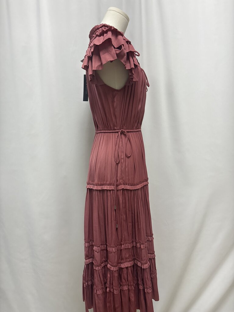 Elie Tahari Mauve Pleated Maxi Dress NWT