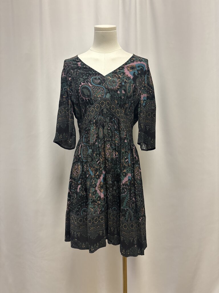 ba&sh Green Floral Dress