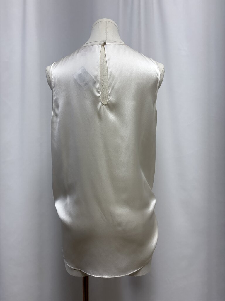 Cinq a Sept White Tie Bottom Blouse