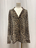 L'Agence Animal Print Blouse
