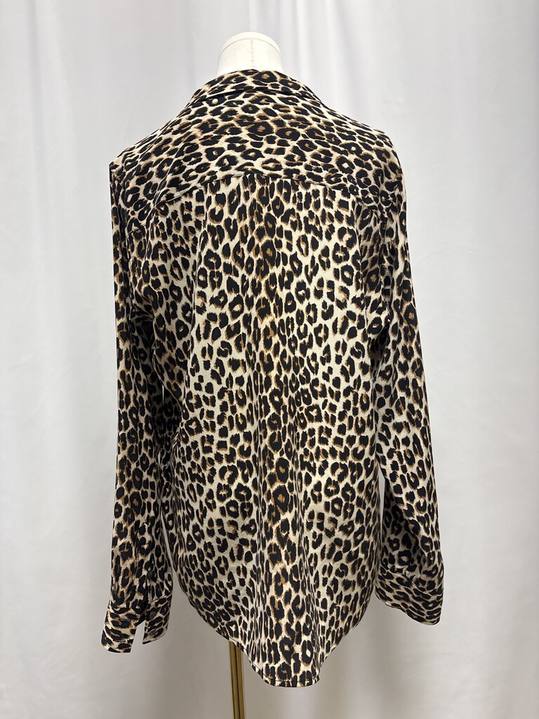 L'Agence Animal Print Blouse