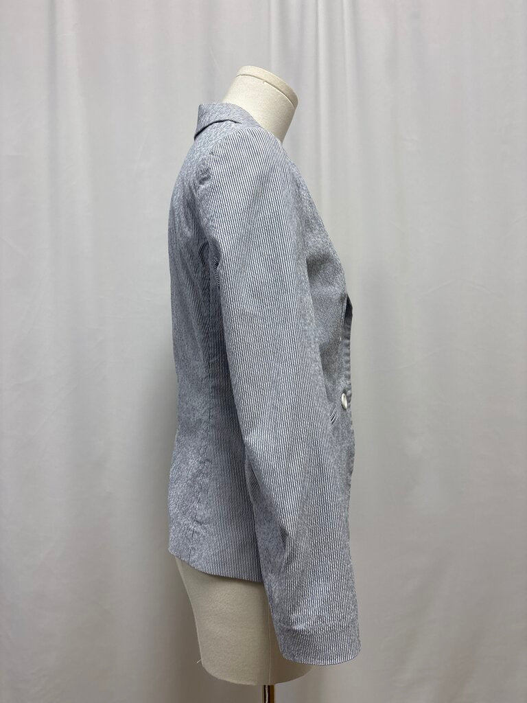 Peserico Blue Seersucker Blazer