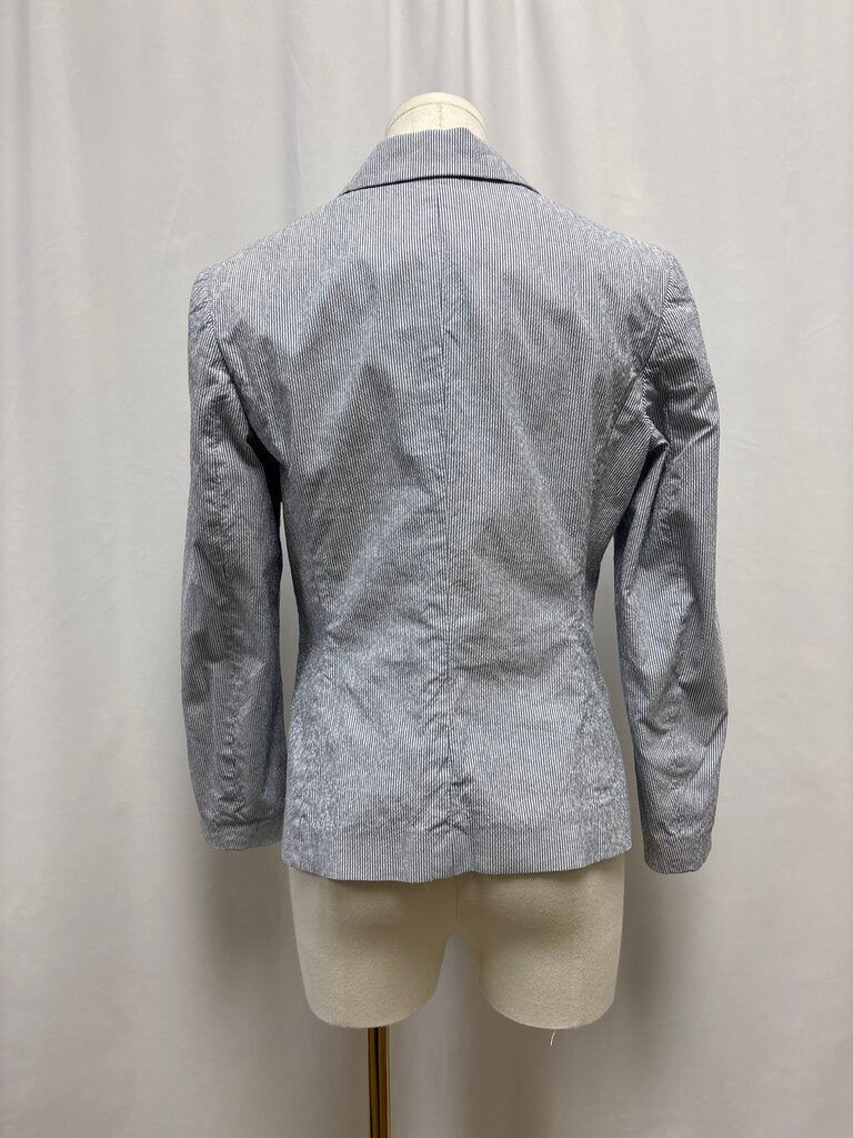 Peserico Blue Seersucker Blazer