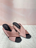 Pedro Garcia Mauve Satin Heels