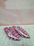 Raye Pink Metallic Pearl Embellished Slide