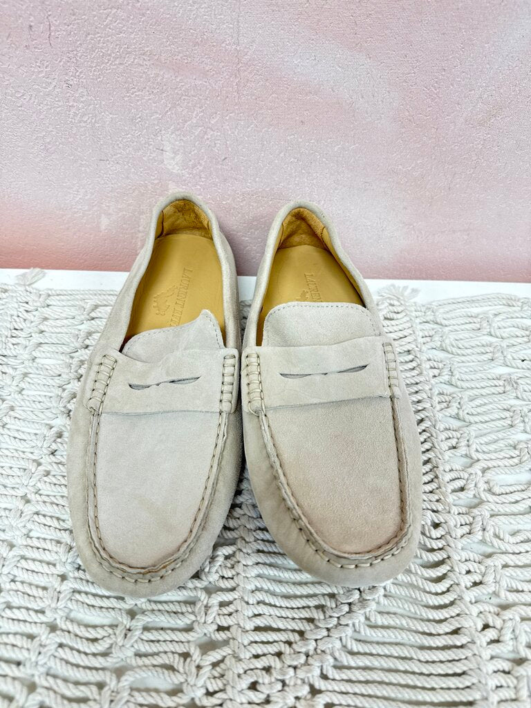 Laurent Effel Stone Suede Driving Mocassin