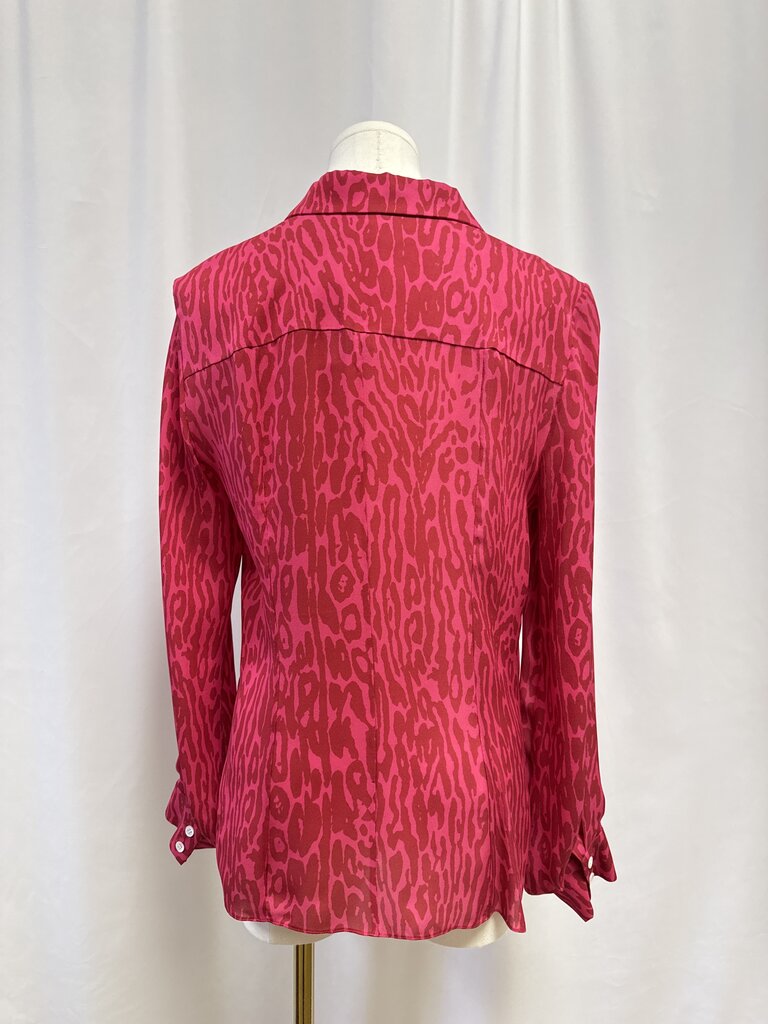 Carolina Herrera Pink Animal Print Blouse