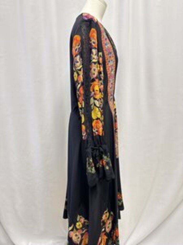Etro Black Floral Maxi Dress