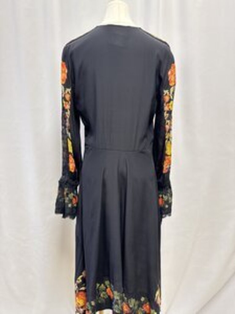 Etro Black Floral Maxi Dress