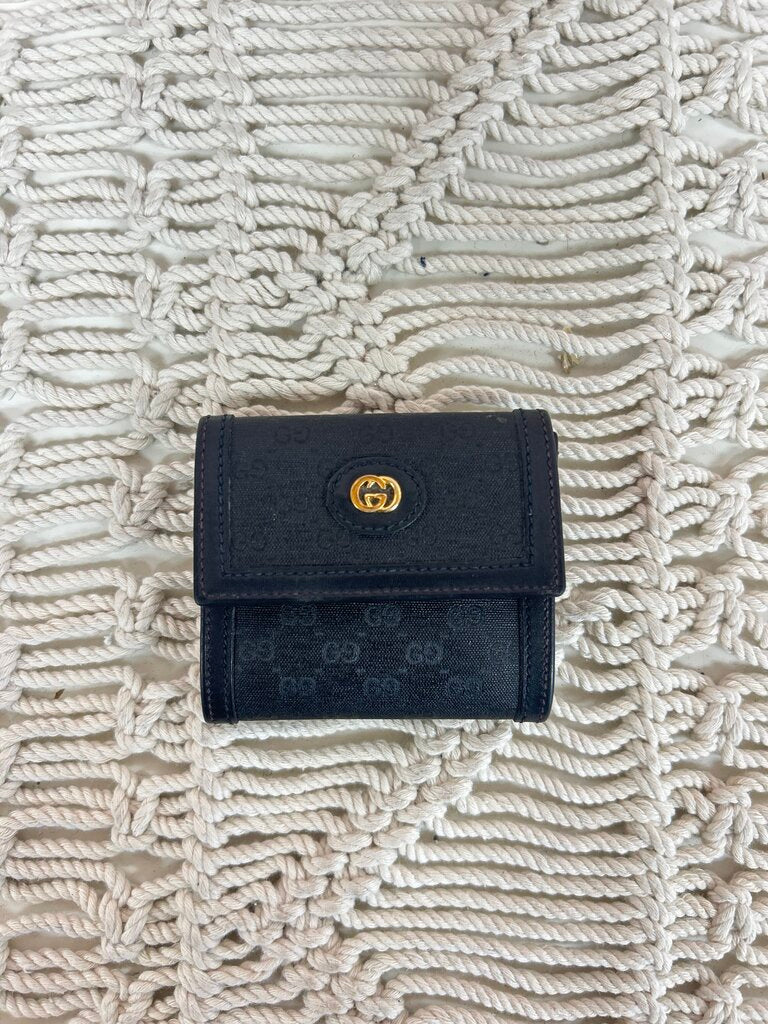 Gucci Black Vintage Coin Wallet