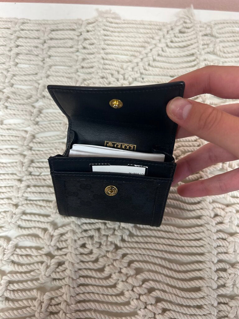 Gucci Black Vintage Coin Wallet