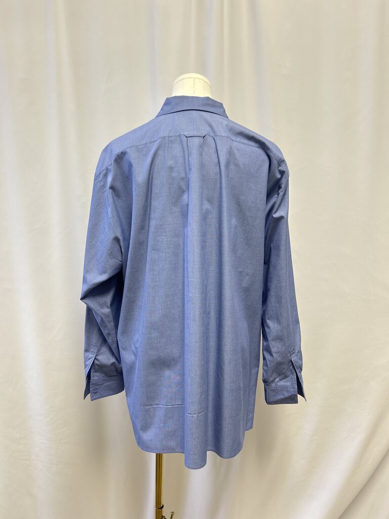 Lafayette 148 Blue Button Up