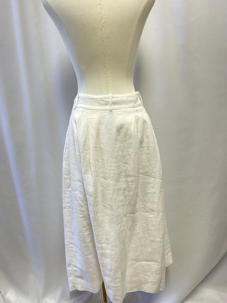 Jenni Kayne White Linen Midi Skirt