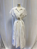 Xirena White Embroidered Shirt Dress