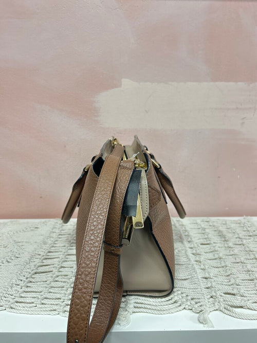 Burberry Tan Clifton Pebbled Tote w/Bag