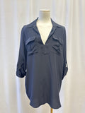 Acrobat Black Silk Camp Shirt NWT