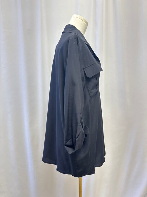 Acrobat Black Silk Camp Shirt NWT