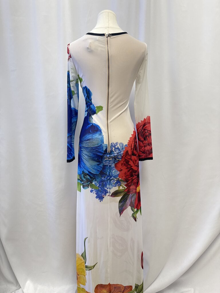 alice + olivia White Floral Mesh Dress NWT