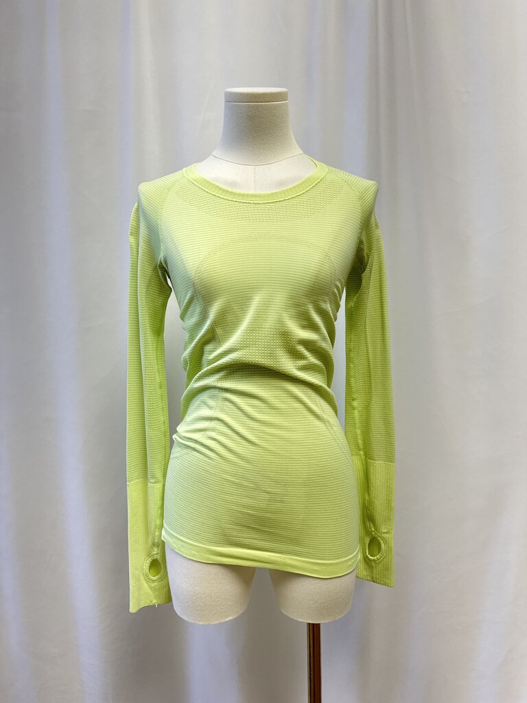 Lululemon Lime Green Logo Tee