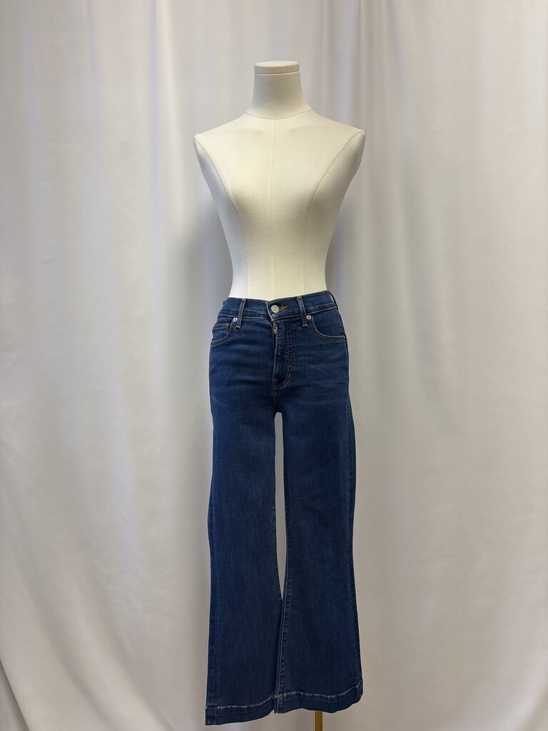 Veronica Beard Blue Straight Leg Jean