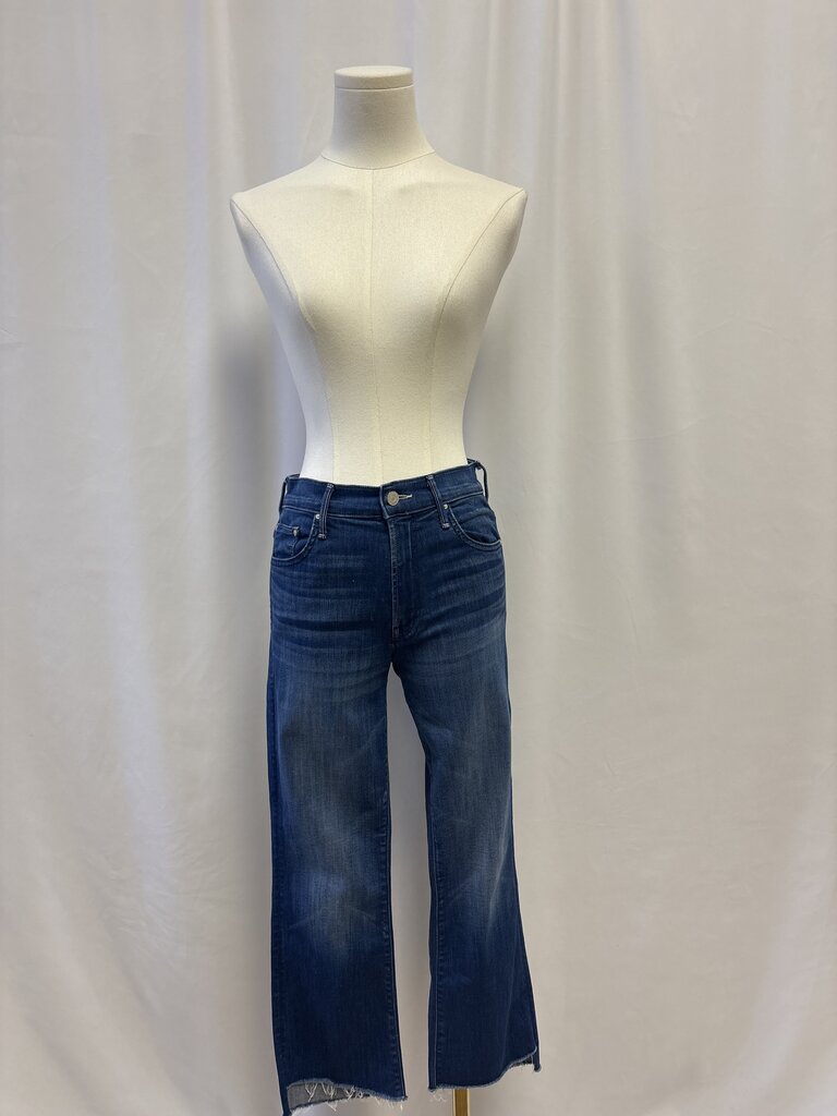 Mother Blue Straight Leg Jean