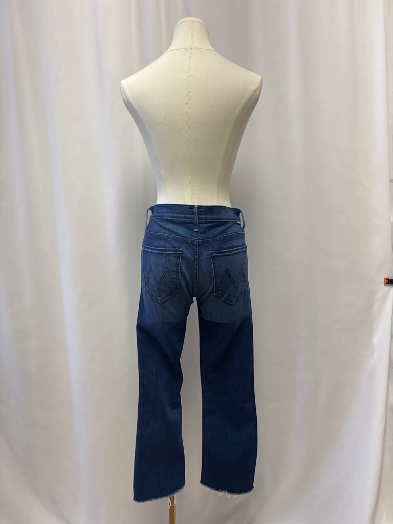 Mother Blue Straight Leg Jean