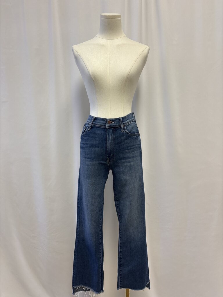 Mother Blue Straight Leg Jean