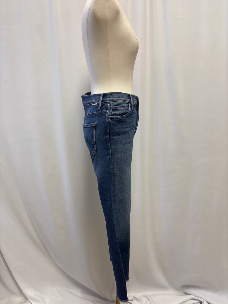 Mother Blue Straight Leg Jean