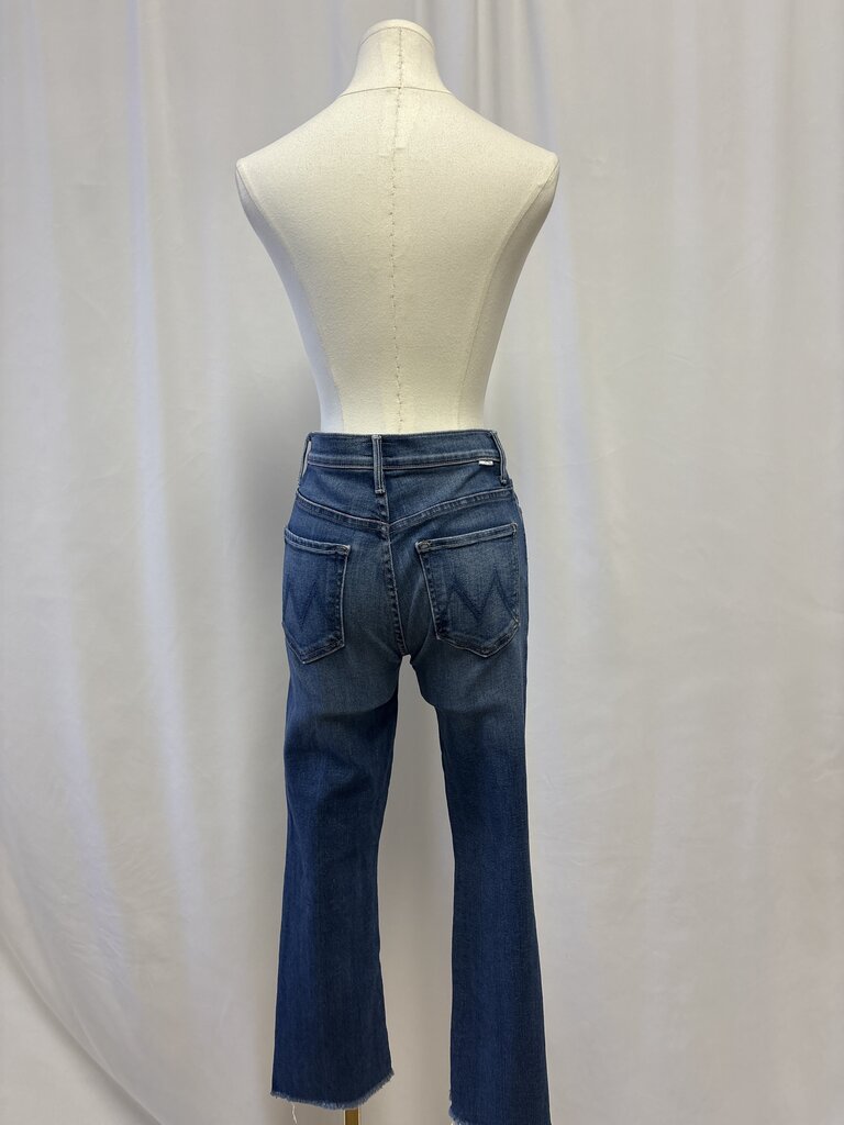 Mother Blue Straight Leg Jean