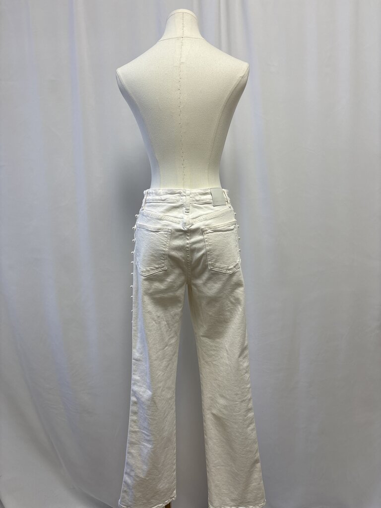Simkhai White Pearl Detail Jean