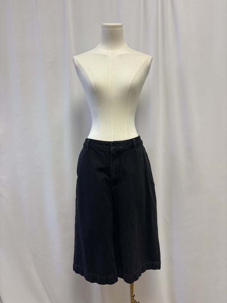 Vince Black Jean Bermuda Shorts